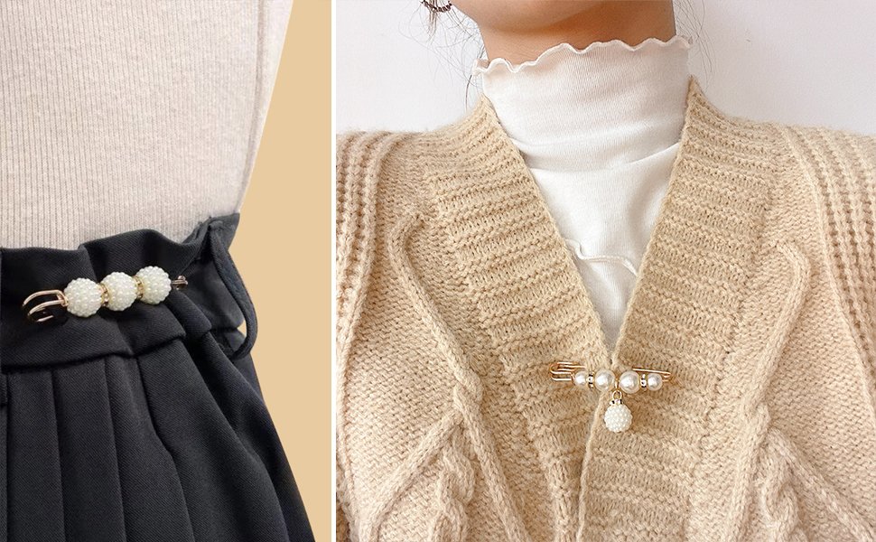 pearl brooch pins set