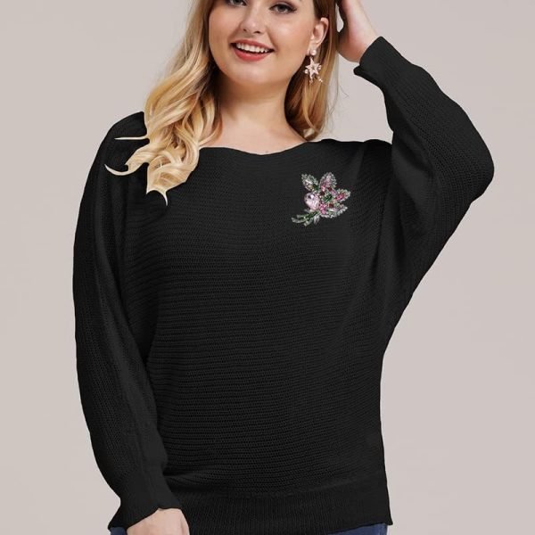 Big Large Brooch Pin Austrian Crystal Leaf Shape Bouquet Rhinestone Scarf Decoration Wreath Cloth Brooches Pins For Women Girls