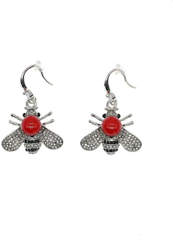 Honey Bee Brooches Crystal Insect Themed Bee Brooch Animal Fashion Shell Pearl Brooch Pin Gold Tone