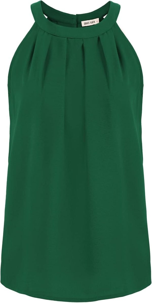 51F9S_v8P7L._AC_SL1500 Sequin Halter Tops for Women Sleeveless Dressy Sparkle Tank Camisole Tops Party Club Cocktail Vest Shirt