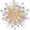 51NBH7qJsJL._AC_SL1000 Colorful Rhinestone Crystal Sunflower Brooch Pin for Women Dress Hat Decoration