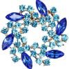 51UULhY_1ML._AC_SL1000 Colorful Rhinestone Crystal Sunflower Brooch Pin for Women Dress Hat Decoration
