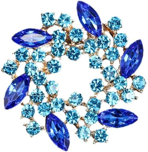 51UULhY_1ML._AC_SL1000 Colorful Rhinestone Crystal Sunflower Brooch Pin for Women Dress Hat Decoration