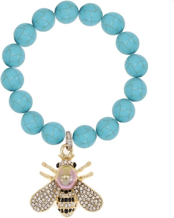 Honey Bee Brooches Crystal Insect Themed Bee Brooch Animal Fashion Shell Pearl Brooch Pin Gold Tone