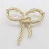 51m4zuI-cWL._AC_SL1001 Elegant Gold Color Bow Tie Brooch Lapel Pin For Women Simple Dress Coat Cardigan Wedding Jewelry Gifts