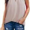 Womens Casual Sleeveless Shirts Halter Neck Leopard Print Tank Top and Blouses