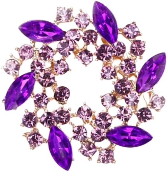 51yfA_0_hgL._AC_SL1080 Colorful Rhinestone Crystal Sunflower Brooch Pin for Women Dress Hat Decoration