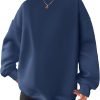 615IJm9ZZdL._AC_SL1500 Women Oversized Sweatshirts Hoodies Fleece Crewneck Pullover Top Casual Fall Outfits Preppy Clothes Teen Girls 2024