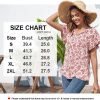 Womens 2024 Summer Tunic Tops Casual Short Sleeve Blouses V Neck Dressy Chiffon Boho Tshirts