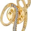 Initial Letter Brooch Pin Small Lapel Pin Tie Tack Name Personalized Gifts for Women Men Gold A-Z