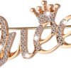 Queen Crown Brooch Pins for Women Girls