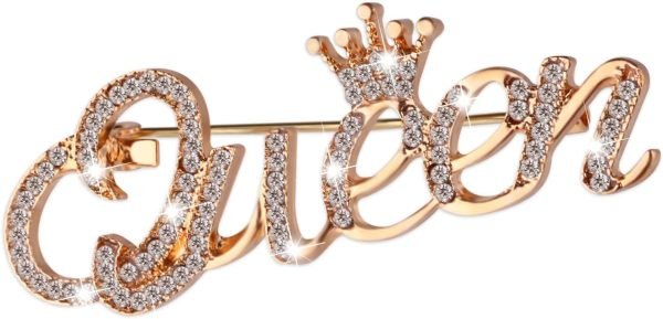 Queen Crown Brooch Pins for Women Girls