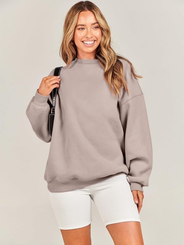 61CPMym8u-L._AC_SL1500 Women Oversized Sweatshirts Hoodies Fleece Crewneck Pullover Top Casual Fall Outfits Preppy Clothes Teen Girls 2024