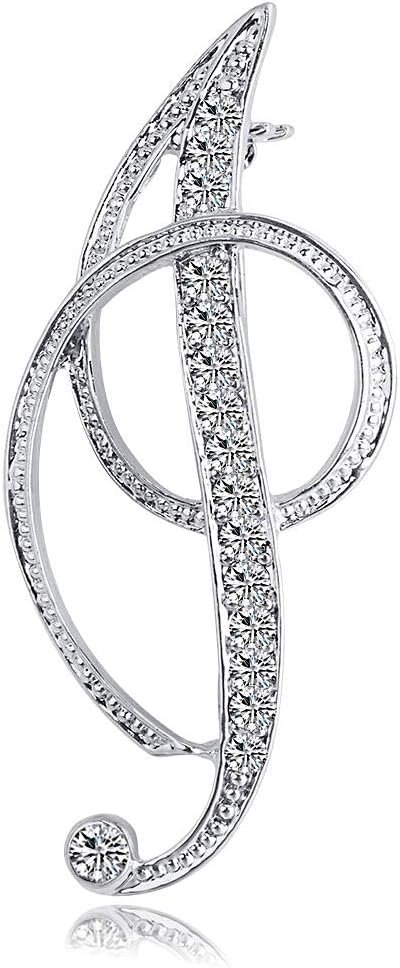 Letter Brooch Pins Initial Rhinestone Brooch for Women Crafts Silvery A-Z