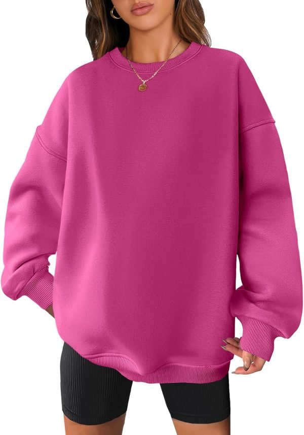 61FY0qsL-nL._AC_SL1500 Women Oversized Sweatshirts Hoodies Fleece Crewneck Pullover Top Casual Fall Outfits Preppy Clothes Teen Girls 2024