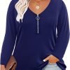 Plus Size T Shirt for Women Long Sleeve Raglan Tops Tee Shirts Color Block Top Leopard Plaid Print XL-5XL 14W-28W