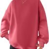 61Pcip0HJsL._AC_SL1500 Women Oversized Sweatshirts Hoodies Fleece Crewneck Pullover Top Casual Fall Outfits Preppy Clothes Teen Girls 2024