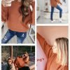 Womens 2024 Winter Fall Solid Turtleneck High Neck Balloon Long Sleeve Sweaters Pullover Outerwear