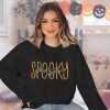 Embroidered Sweatshirt Women Halloween Sweatshirts Fall Lightweight Pullover Autumn Long Sleeve Top