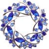 61U0ug5Ck3L._AC_SL1000 Colorful Rhinestone Crystal Sunflower Brooch Pin for Women Dress Hat Decoration