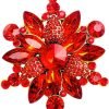 61U19FizxSL._AC_SL1000 Colorful Rhinestone Crystal Sunflower Brooch Pin for Women Dress Hat Decoration
