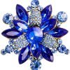 61UHQiFdD1L._AC_SL1000 Colorful Rhinestone Crystal Sunflower Brooch Pin for Women Dress Hat Decoration