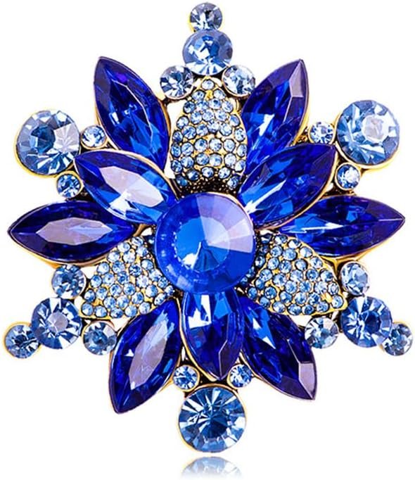 61UHQiFdD1L._AC_SL1000 Colorful Rhinestone Crystal Sunflower Brooch Pin for Women Dress Hat Decoration