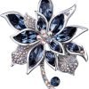Lavender flower brooch crystal rhinestone tulip brooch elegant accessories jewelry women brooches and pins fashion jewelry wedding flowers lapel pin