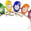 Colorful Little Birds Brooch Pins Alloy & Crystal Brooch Jewelry Gifts Useful and Practical