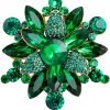 61Z080639HL._AC_SL1000 Colorful Rhinestone Crystal Sunflower Brooch Pin for Women Dress Hat Decoration