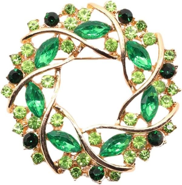 61bAbu_eJtL._AC_SL1000 Colorful Rhinestone Crystal Sunflower Brooch Pin for Women Dress Hat Decoration