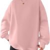 61fMiCEo48L._AC_SL1500 Women Oversized Sweatshirts Hoodies Fleece Crewneck Pullover Top Casual Fall Outfits Preppy Clothes Teen Girls 2024