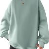 61fT_fYBATL._AC_SL1500 Women Oversized Sweatshirts Hoodies Fleece Crewneck Pullover Top Casual Fall Outfits Preppy Clothes Teen Girls 2024