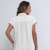 61iCnt3tsaL._AC_SL1500 Women White Button Down Shirt Dressy Casual Work Tops Chiffon Blouse Summer Short Sleeve Shirts