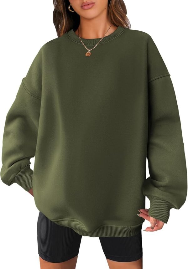 61jsXYvPofL._AC_SL1500 Women Oversized Sweatshirts Hoodies Fleece Crewneck Pullover Top Casual Fall Outfits Preppy Clothes Teen Girls 2024