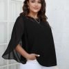 61mctMPP6sL._AC_SL1500 Women Summer Batwing Sleeve Chiffon Tunic Tops Dressy Scoop Neck Casual Loose Flowy Shirts