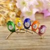Colorful Little Birds Brooch Pins Alloy & Crystal Brooch Jewelry Gifts Useful and Practical