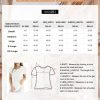 Women's Casual Round Neck Basic Pleated Tops Short Sleeve Loose Fit Curved Keyhole Back Chiffon Blouses Tshirts