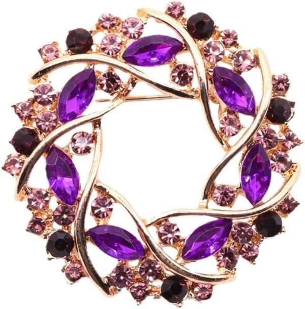 61o89wWezIL._AC_SL1000 Colorful Rhinestone Crystal Sunflower Brooch Pin for Women Dress Hat Decoration