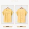 61pWOoILqEL._AC_SL1500 Women Plus Size Tops Crewneck Short Sleeve Lace Crochet Loose Casual Summer Blouses Shirts(1X-5X)