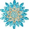 61rtJUNmXqL._AC_SL1000 Colorful Rhinestone Crystal Sunflower Brooch Pin for Women Dress Hat Decoration