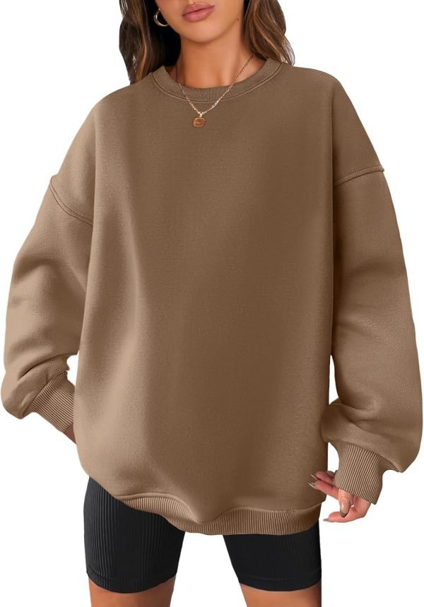 61vIdoLPIPL._AC_SL1500 Women Oversized Sweatshirts Hoodies Fleece Crewneck Pullover Top Casual Fall Outfits Preppy Clothes Teen Girls 2024