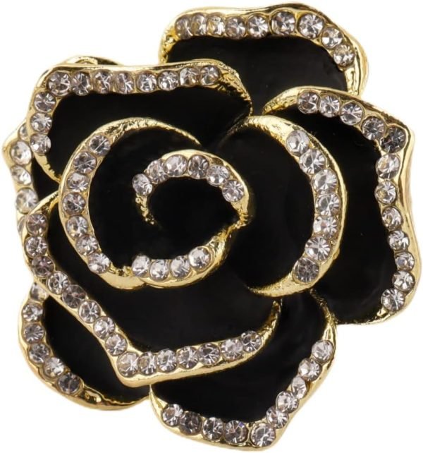 Lavender flower brooch crystal rhinestone tulip brooch elegant accessories jewelry women brooches and pins fashion jewelry wedding flowers lapel pin