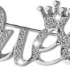 Queen Crown Brooch Pins for Women Girls