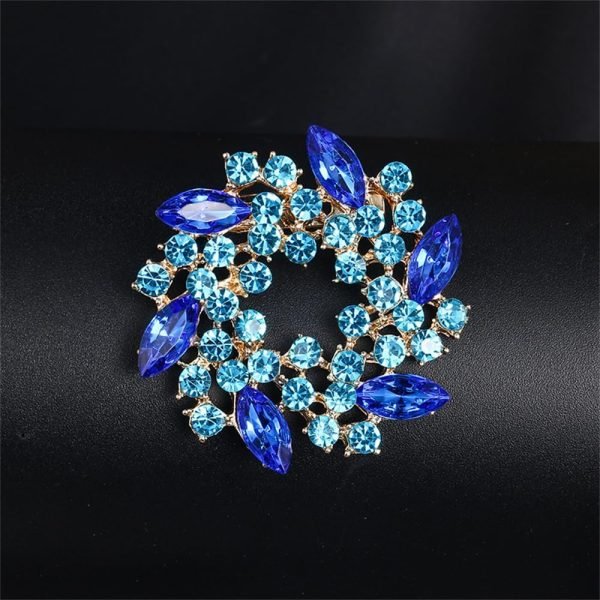 715NdadAyBL._AC_SL1000 Colorful Rhinestone Crystal Sunflower Brooch Pin for Women Dress Hat Decoration