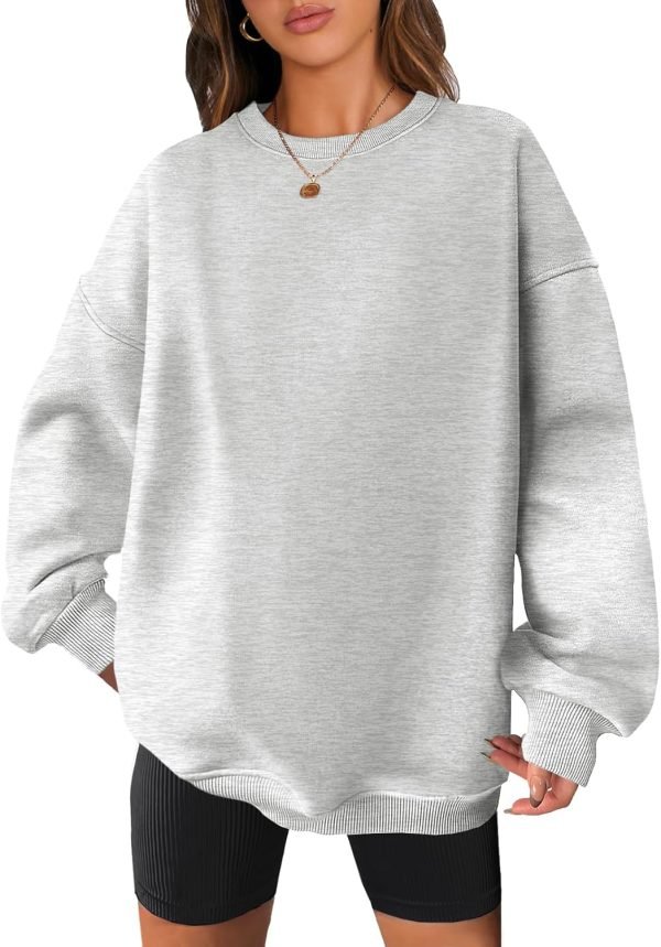 71HcKTPlHlL._AC_SL1500 Women Oversized Sweatshirts Hoodies Fleece Crewneck Pullover Top Casual Fall Outfits Preppy Clothes Teen Girls 2024