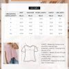 Womens Crewneck Lace Crochet Pom Pom Flowy Short Sleeve Casual Shirts Blouses Tops
