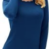 Women's High Stretchy Long Sleeve Pullover Sweater Blouse Top