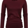 Women's High Stretchy Long Sleeve Pullover Sweater Blouse Top