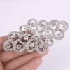 71S7hgWw2BL._AC_SL1200 4 Inch Flower Ribbon Brooch Clear Austrian Crystal